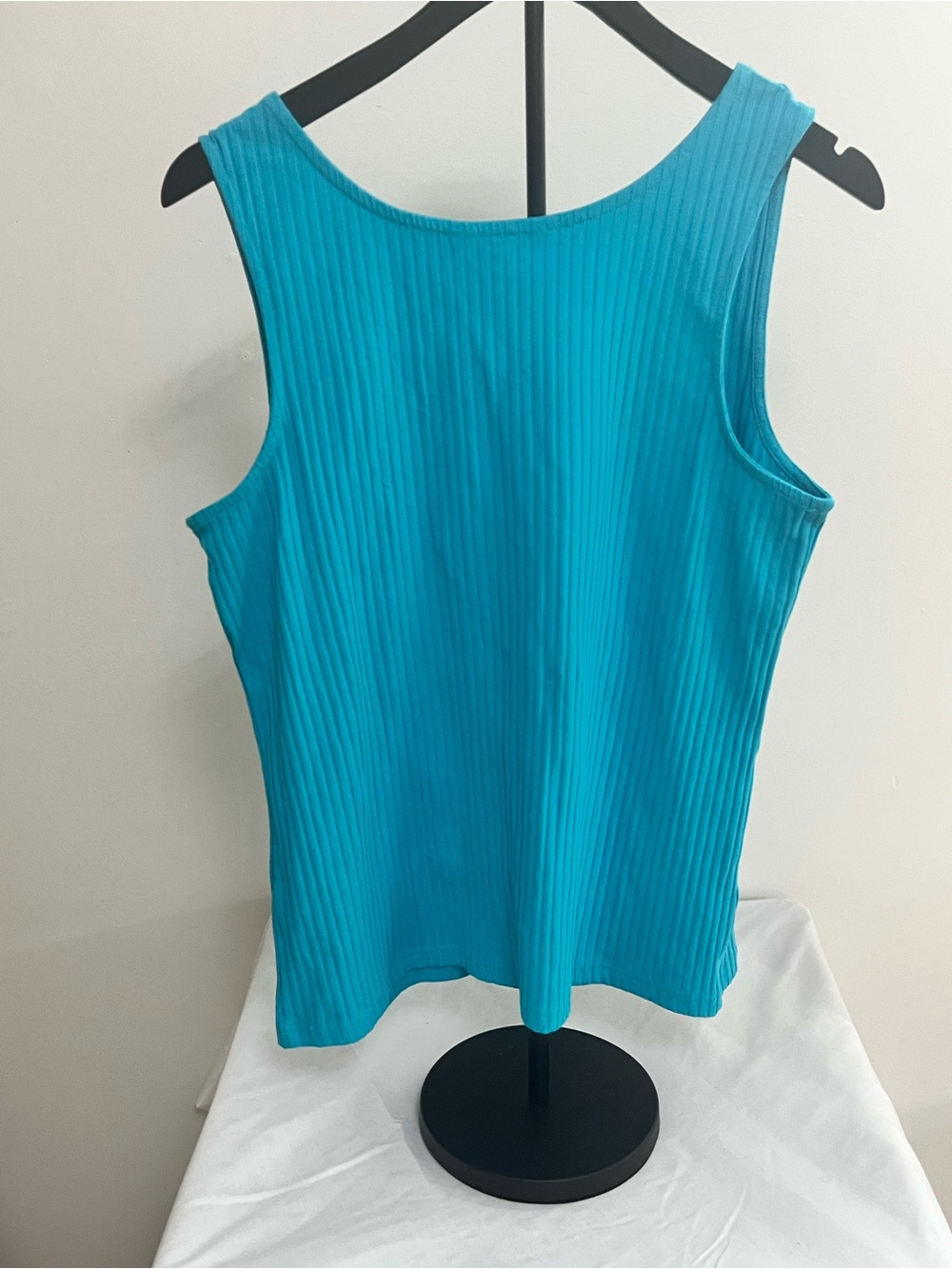 Northern Reflections Turquoise Ribbed Button-Front Tank - Picture 2 of 4